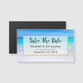 Tropical Beach en Turquoise Zee Save The Date (Voorkant / Achterkant)