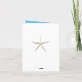 Tropical Beach Floral Wedding Dank u kaart (Achterkant)