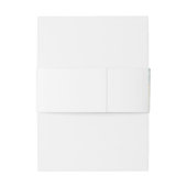 Tropical Beach Gold Compass Monogram Paspoort Uitnodigingen Wikkel (Achterkant Voorbeeld)