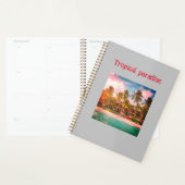 Tropical Beach Hotel Design Spiral Planner (Devant avec enveloppe)