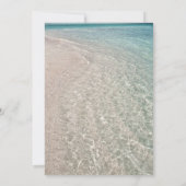 Tropical Beach Invitation de réception de mariage (Dos)
