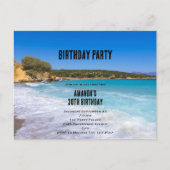Tropical Beach Island Paradise Invitation d'annive (Devant)