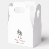 Tropical Beach Kerstfeest Palmbomen Bedankdoosjes (Geopend)