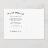 Tropical Beach Nouvelle Adresse Moving Faire-part (Dos)