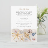 Tropical Beach Ocean Shell Enregistrer La Carte Da (Debout devant)