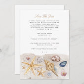 Tropical Beach Ocean Shell Enregistrer La Carte Da (Devant / Derrière)