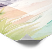 Tropical Beach Ocean Wedding Welkomstbord poster (Hoek)