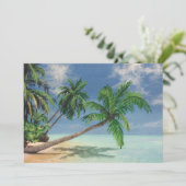Tropical Beach Painting Wenskaart (Staand voorkant)