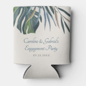 Tropical Beach Palm bruiloft Blikjeskoeler (Voorkant)