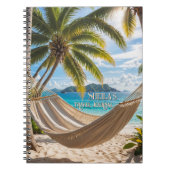 Tropical Beach Palm Tree Travel Journal (Devant)