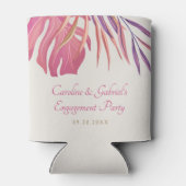 Tropical Beach Pink Blikjeskoeler (Achterkant)