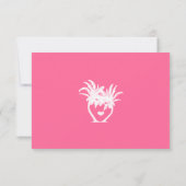 Tropical Beach Pink Palm Tree Destination RSVP (Dos)