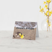 Tropical Beach - Plaats instelling Naam Kaarten Zi (Gele Bloem)