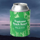Tropical Beach Resort met Palm Trees Design Blikjeskoeler