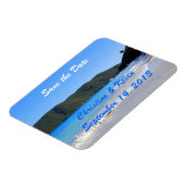 Tropical Beach Save the Date Magnet (Côté Gauche)