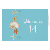 Tropical Beach Shells Starfish Nautilus Été (Devant Horizontal)