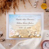 Tropical Beach Starfish Faire-part de mariage