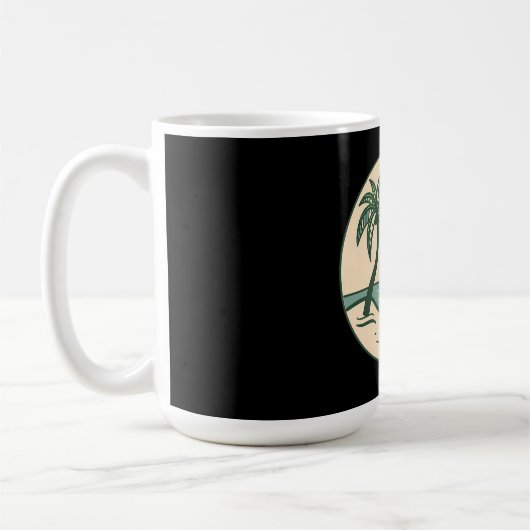 Tropical Beach Sunset Coffee Mug (Gauche)