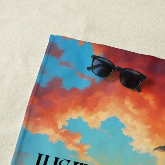 Tropical Beach Sunset Docent Strandlaken (In situ)