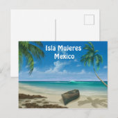 Tropical Beach Vakantie Post Kaart, Personaliseer Briefkaart (Voorkant / Achterkant)