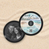 Tropical Beach Wedding Save the Date Muziek Liefde