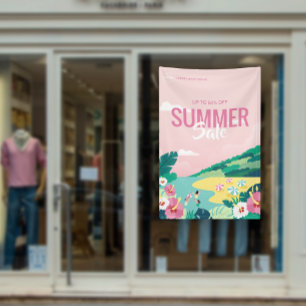 Tropical Beach Zomer Sale Zakelijke advertenties Spandoek