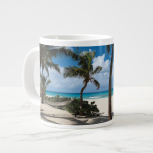 Tropical Beaches Anguilla Beach, Palm Tree Extra Grote Beker