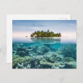 Tropical Beaches Ari Atoll Maldives Briefkaart (Voorkant / Achterkant)