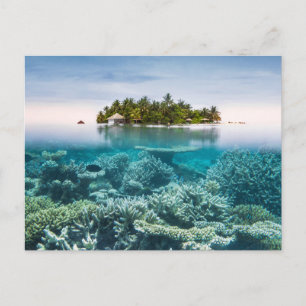 Tropical Beaches Ari Atoll Maldives Briefkaart