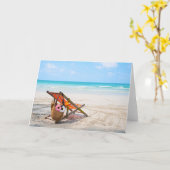 Tropical Beaches | Beach Chair on Sand Kaart (Gele Bloem)