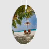 Tropical Beaches | Beach Dominican Republic Ornament (voorkant)
