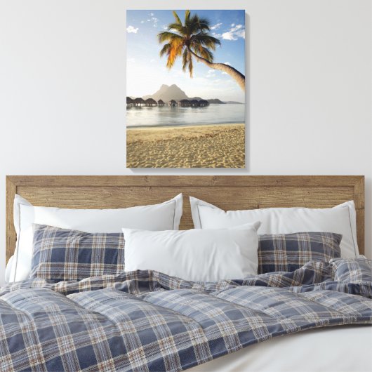 Tropical Beaches Bora Bora Canvas Afdruk (Insitu (Slaapkamer))
