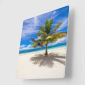 Tropical Beaches | Bora Bora, French Polynesia Vierkante Klok (Hoek)