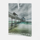 Tropical Beaches | Clearwater Florida Glas Ornament (Voorkant links)