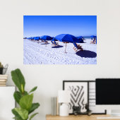 Tropical Beaches | Clearwater, Florida Poster (Thuiskantoor)