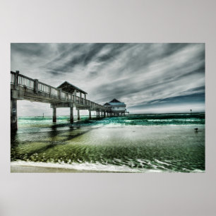 Tropical Beaches   Clearwater Florida Poster