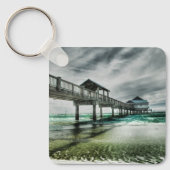 Tropical Beaches | Clearwater Florida Sleutelhanger (Voorkant)