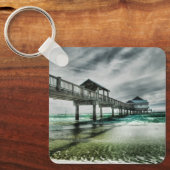 Tropical Beaches | Clearwater Florida Sleutelhanger (Voorkant)