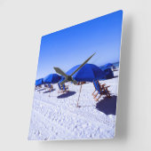 Tropical Beaches | Clearwater, Florida Vierkante Klok (Hoek)