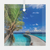 Tropical Beaches Dusit Thani Maldives Glas Ornament (Voorkant)
