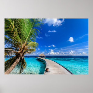 Tropical Beaches Dusit Thani Maldives Poster
