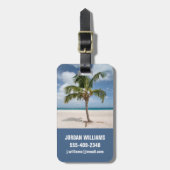 Tropical Beaches | Eagle Beach, Aruba Bagagelabel (Voorkant verticaal)