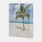 Tropical Beaches Eagle Beach, Aruba Glas Ornament (Voorkant links)