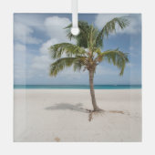 Tropical Beaches Eagle Beach, Aruba Glas Ornament (Voorkant)