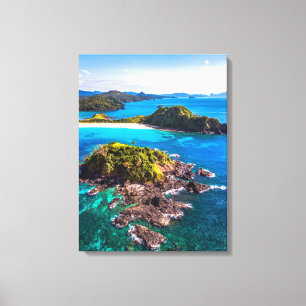 Tropical Beaches   El Nido Phillipines Canvas Afdruk