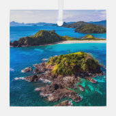 Tropical Beaches | El Nido Phillipines Glas Ornament (Achterkant)
