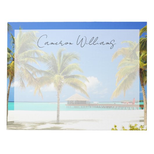 Tropical Beaches Island & Lagoon, Maldives Notitieblok (Voorkant)