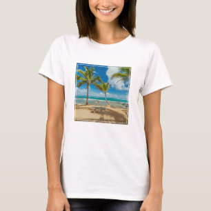 Tropical Beaches Kuau Cove Beach, Maui Hawaii T-shirt