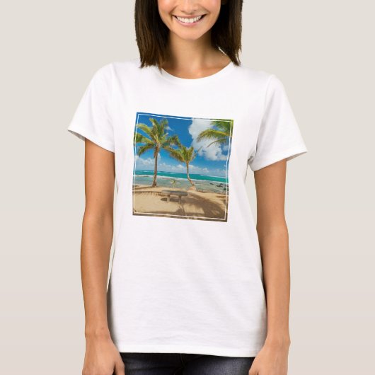 Tropical Beaches Kuau Cove Beach, Maui Hawaii T-shirt (Voorkant)