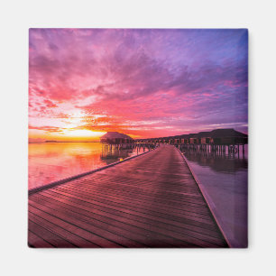 Tropical Beaches    Maldives Sunset Magneet